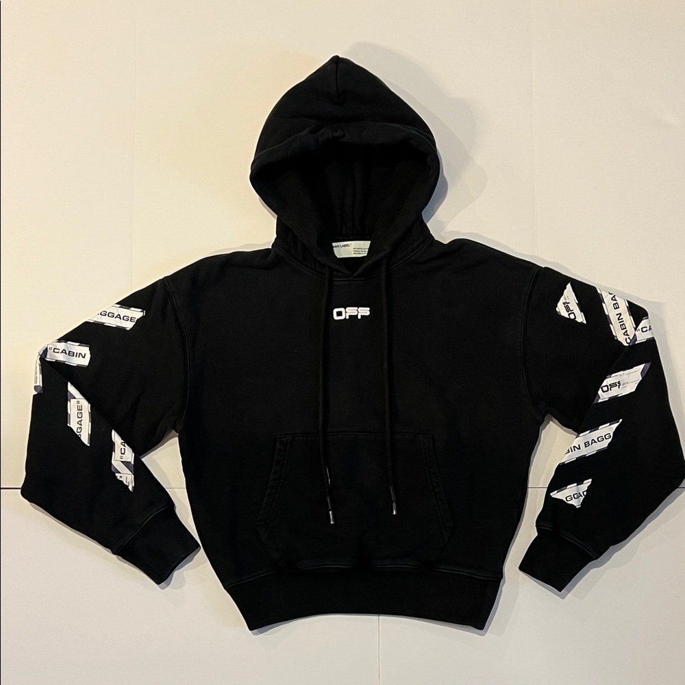 Off-White Airport Tape Hoodie - Size XS